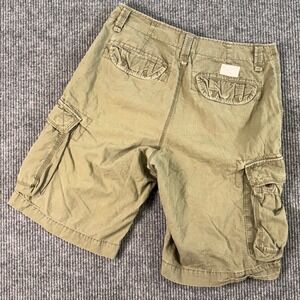 VTG Polo Jeans Co Ralph Lauren Men 32 Olive Green Cargo Shorts Retro Y2K Utility